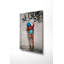 Superbe peinture sur verre trempé Banksy de 27,6 po x 39,4 po | 100% verre trempé, épaisseur: 0,16 pouce | Art mural élégant pour la décoration intérieure | Design contemporain unique, parfait pour les salons et les bureaux-641769984