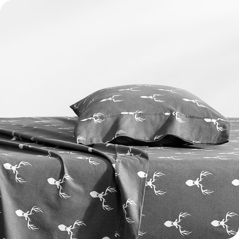 Ensemble de literie en flanelle 100 % coton, Ensemble de draps pour lit simple avec un drap-hou