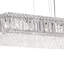 Quantum 23 Light 39in x 15in Chandelier in Polished Stainless Steel with Clear Radiance Crystals-831402828