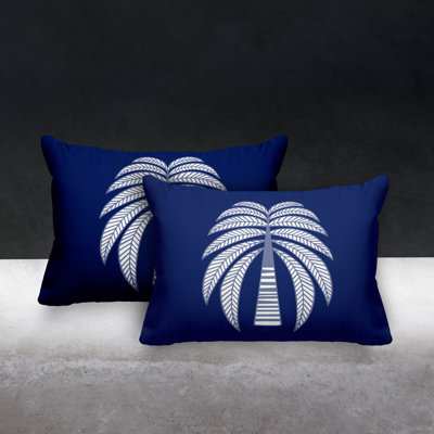 No Decorative Addition Outdoor Reversible Throw Pillow
