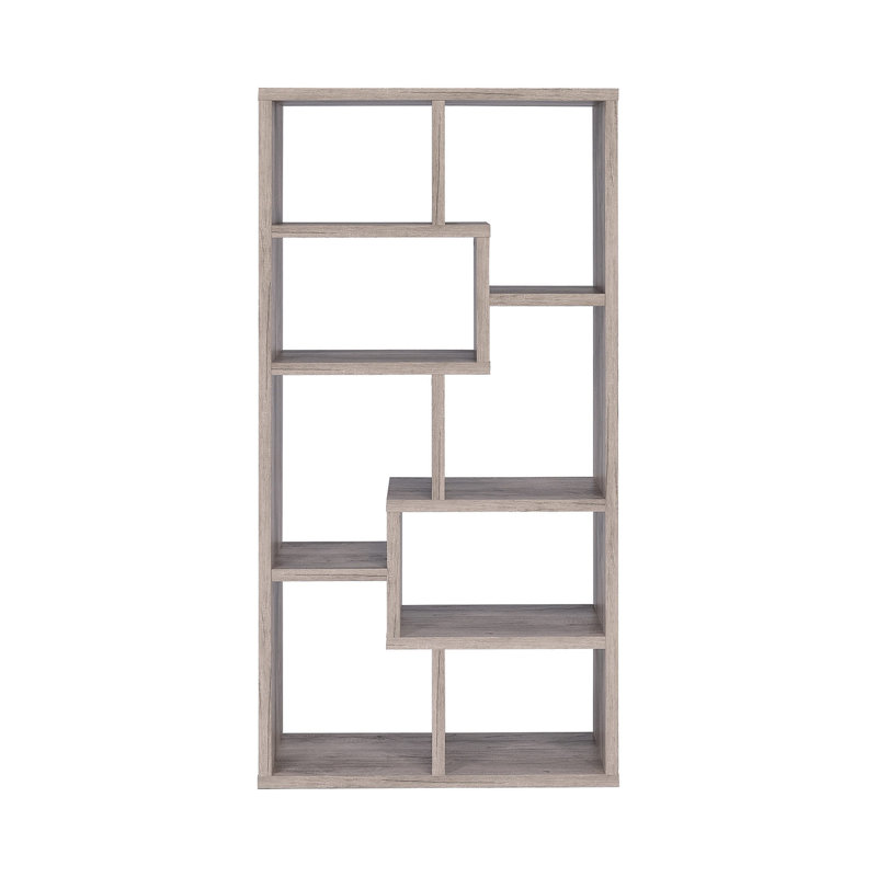 Bibliothèque géométrique Adolf H 70,75 "x l 35", Gris