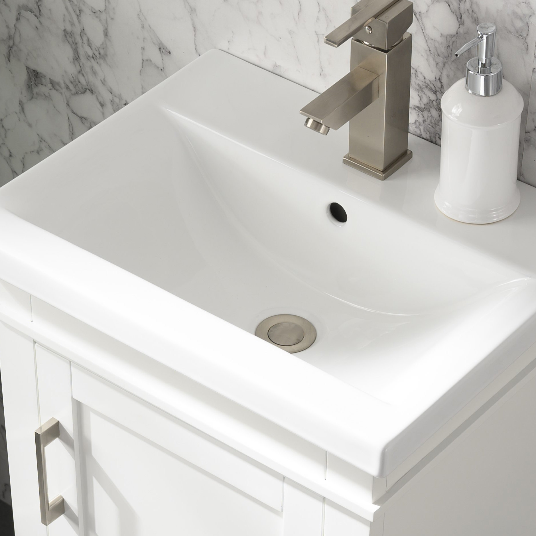 Everly Quinn Reynaldo 20'' Single Bathroom Vanity with Ceramic Top & Reviews Wayfair Canada