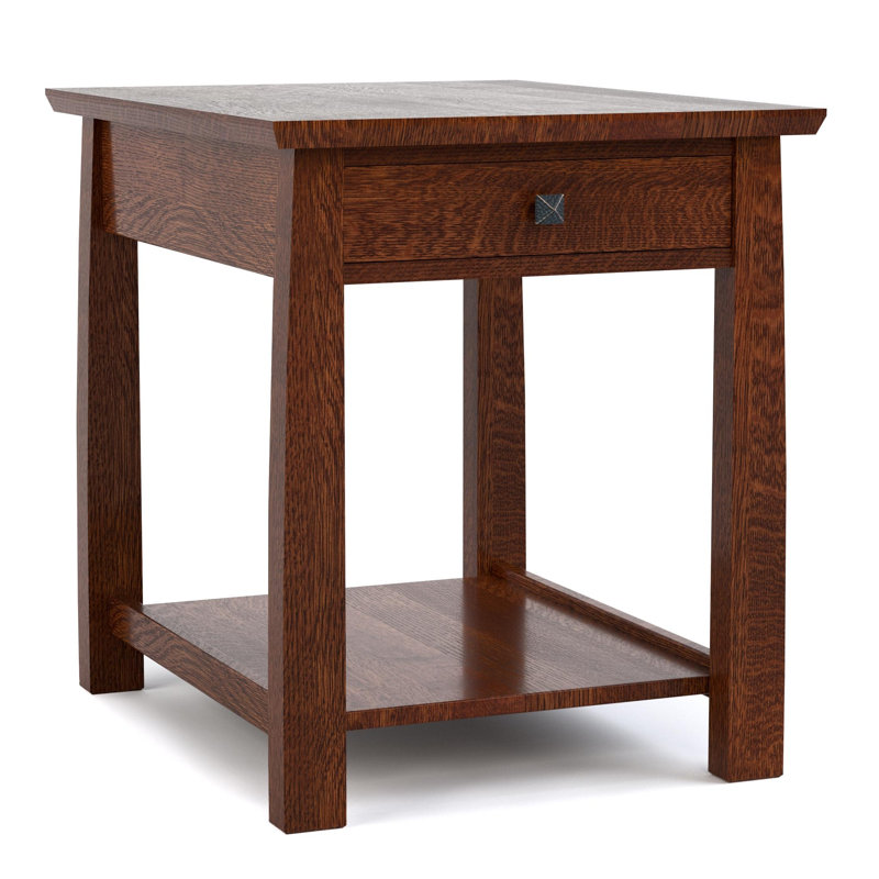 Highlands Solid Wood End Table, Onondaga