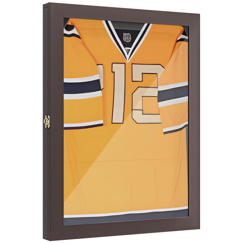Acrylic Wall-Mounted Jersey Display Case with Shadow Box Design