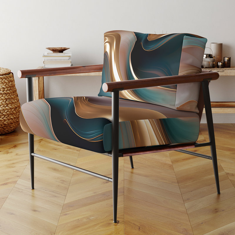 Fauteuil d'appoint Darende, Noir, noir, noir, noir