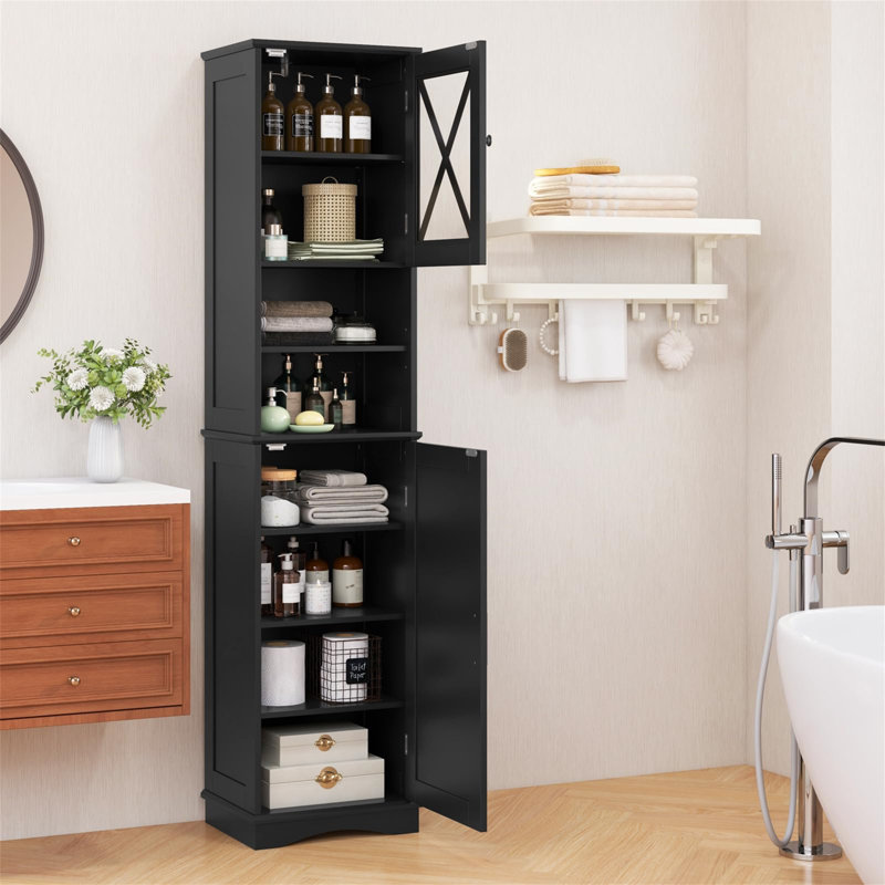 MDF, Acrylic Board Freestanding Bathroom Cabinet