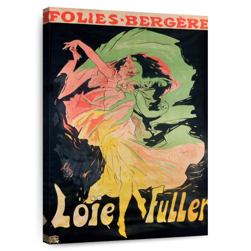 Folies Bergeres Loie Fuller 1897, H 24 po x l 16 po