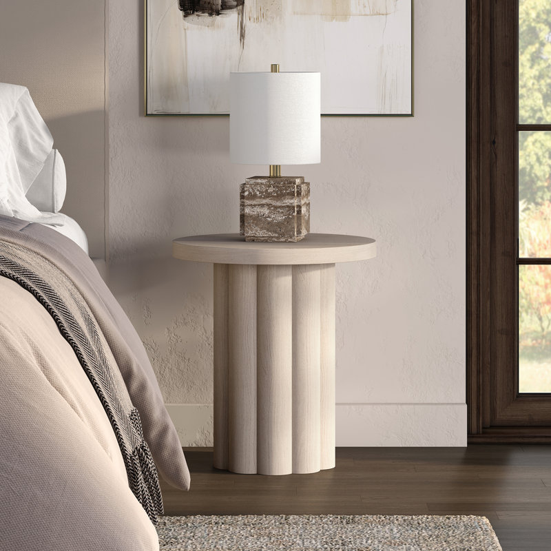Table d'appoint Olie, Aulne blanc