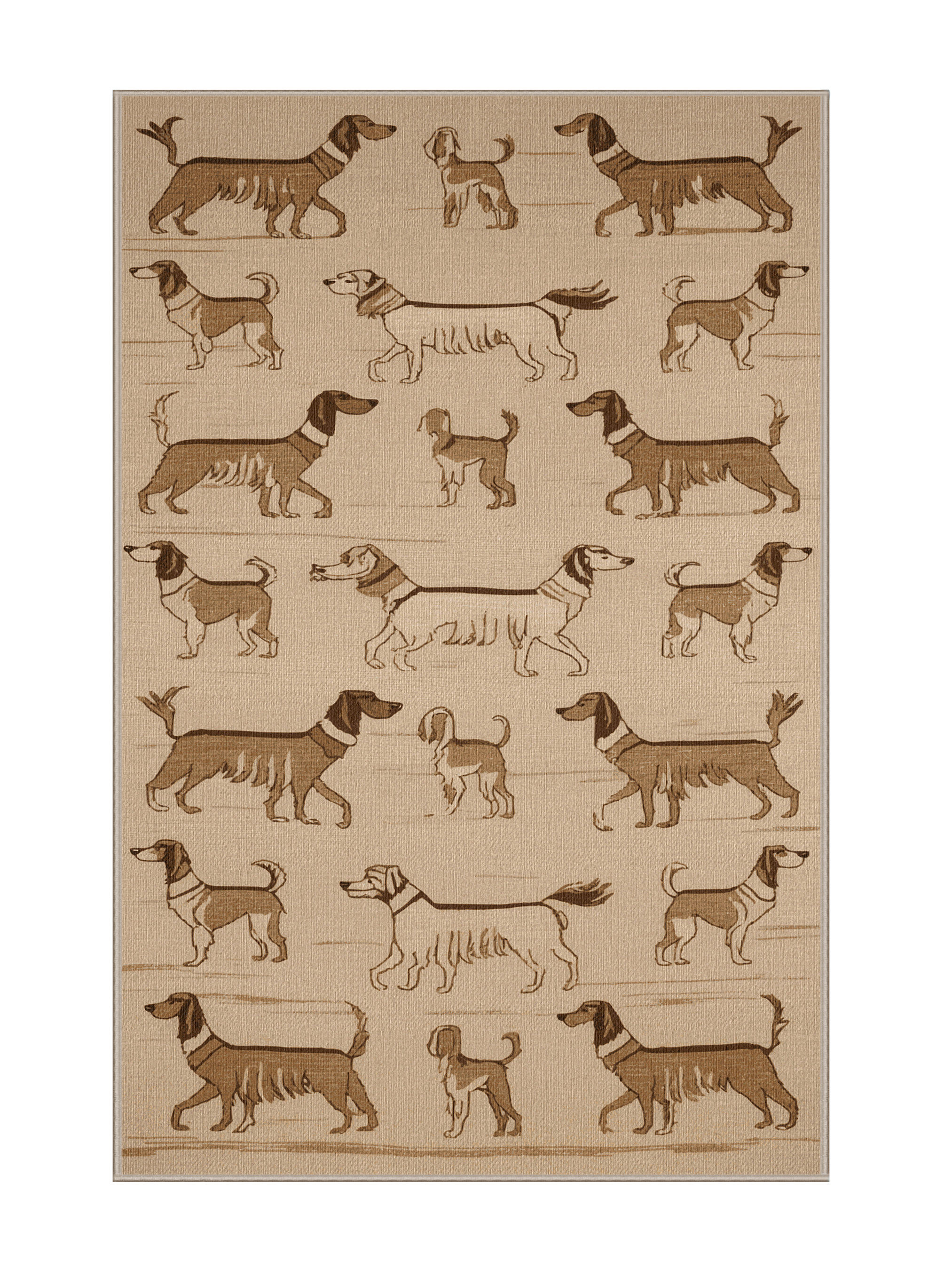 Longshore Tides Washable Canaan Dog Dogs Area Rug | Wayfair