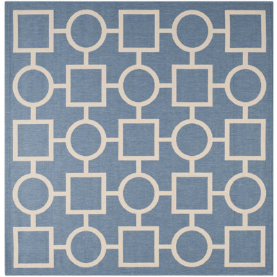 Courtyard Performance Geometric Rug