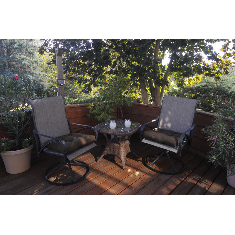 Outdoor 3'' Dining Chair Seat Cushion, Brown