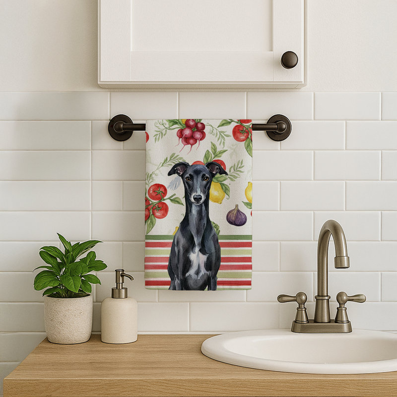 Torchon noir Whippet, Black Whippet