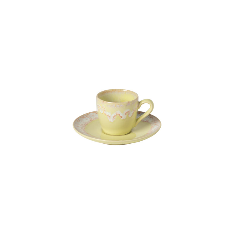 Tasse à café en grès Taormina, Jaune
