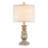 22" Farmhouse Table Lamp Set With Fabric Shade
