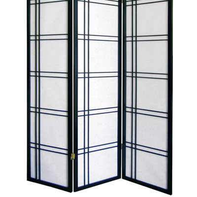 70" Tall "" 3 Folding Screen, Black Finish, Pine, Adds Modern Flair To Rooms, Space-Flexible Room Partition 3, Elegance And Function Foldable