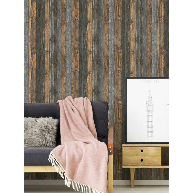 Woods and Wicker Collection Wood Knots Effect Wallpaper Roll
