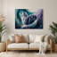 Art mural en métal chats bleu sibérien-299210055