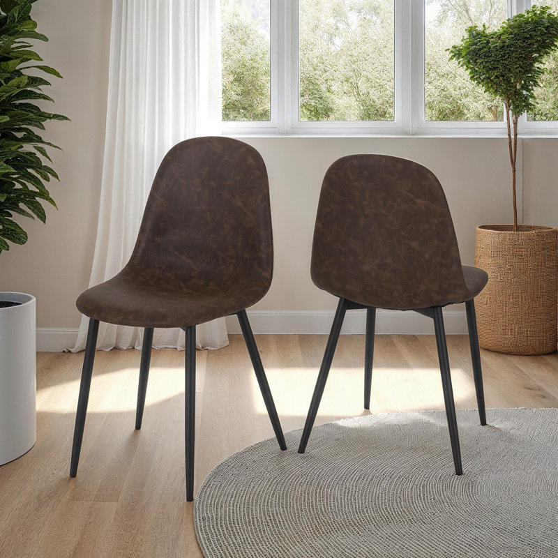 Alayna Upholstered Dining Chair, Brown