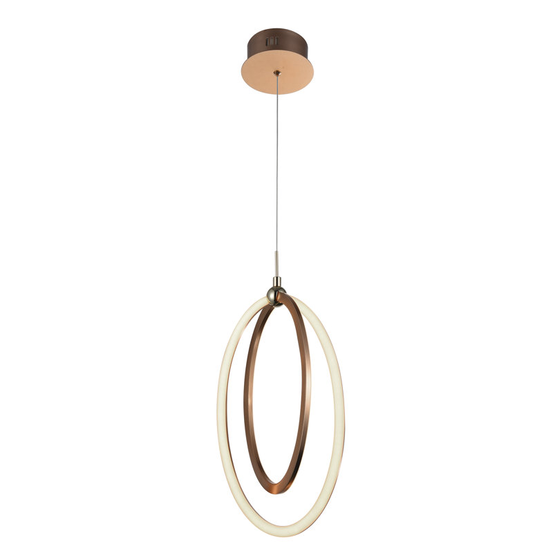 Bettencourt 1 - Light LED Single Pendant, Gold