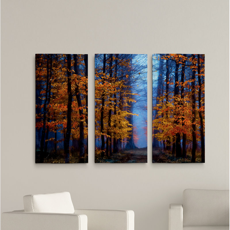 «The Path of Midas», ensemble de 3 reproductions de photos sur toiles, H 24 po x l 36 po x P 1,5 po