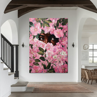 Artistic Canvas Wall Art – African American Art & Black Woman Painting for Elegant Spaces, Picture Framed Wall Decor Wrapped in High Grade Canvas, 20×30 inches