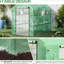 Serre de protection protectrice avec porte grillagée de 7 pi x 5 pi x 6 pi avec porte et fenêtres pour plantes diverses 7 pi x 5 pi x 6 pi