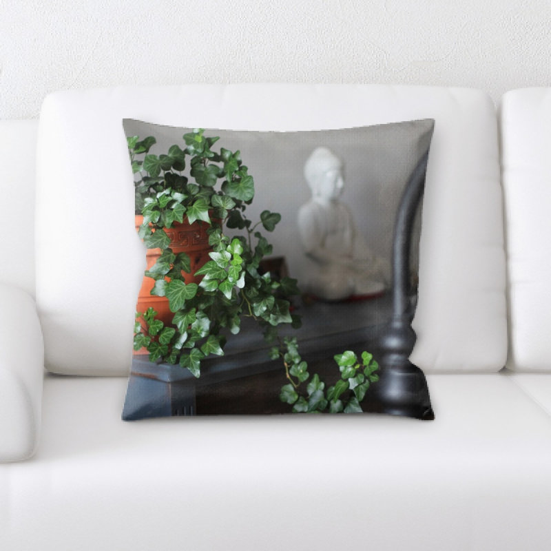 Microsuede Reversible Throw Pillow