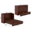 Commode et lit escamotable avec matelas 6 po, rangement et chargeur intégré Atiyah-1845478453-1845478455
