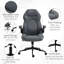 Chaise de bureau à haut dossier avec accoudoirs rabattables, chaise d'ordinateur pivotante à hauteur réglable et fonction d'inclinaison