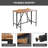 10-Piece Outdoor Acacia Wood Bar Height Table And Eight Stools With Cushions, Garden PE Rattan Wicker Dining Table, Foldable Tabletop, High-Dining Bistro Set, All-Weather Patio Furniture