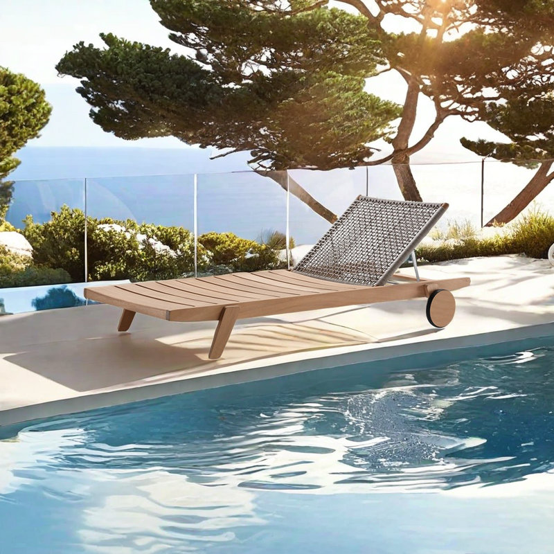 Outdoor Teak Lounge Chair Outdoor Wood Chaise Lounge