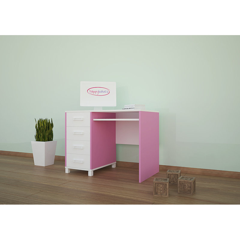 100cm Writing Desk, Pink