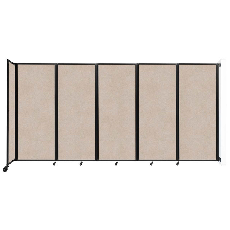 11 - Cloison pliante à panneaux, Beige, 7, L 234 po x H 72 po x P 12 po