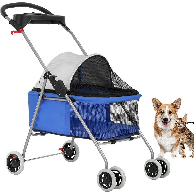 Pet Stroller, Bleu