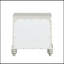 Table de chevet à finition platine Maverick