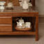 Nouvelle table basse entièrement en bois massif de style chinois