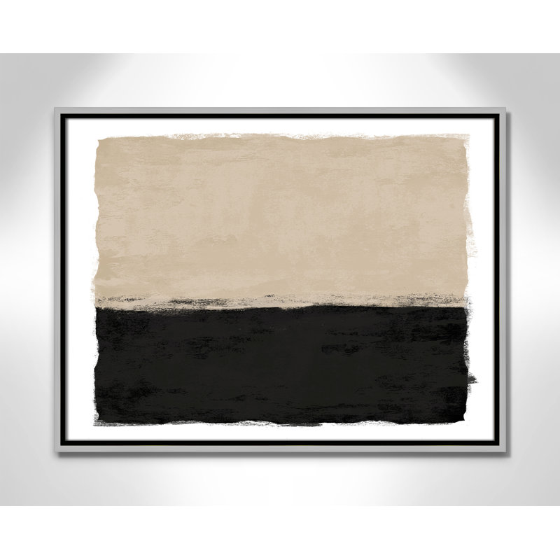 Clair de lune II - Version paysage par Natalie Carpentieri, L 25,5 po x H 19,5 po, Toile avec cadre, Flottant argent
