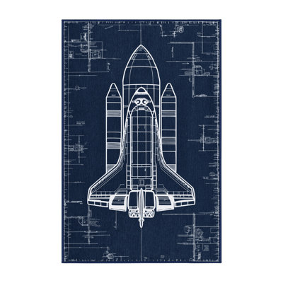 Machine Washable Space Gray Area Rug