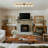 6 - Light 47.24" Linear Glass Dimmable Flush Mount