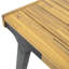 Élégante table de salle à manger résistante aux intempéries, 69 po de long, mangeant du bois, 6
