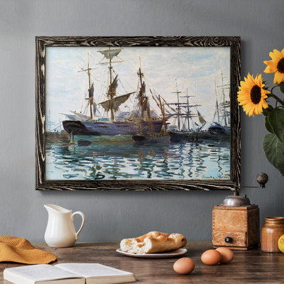 " Ships In Harbor, 1873 "