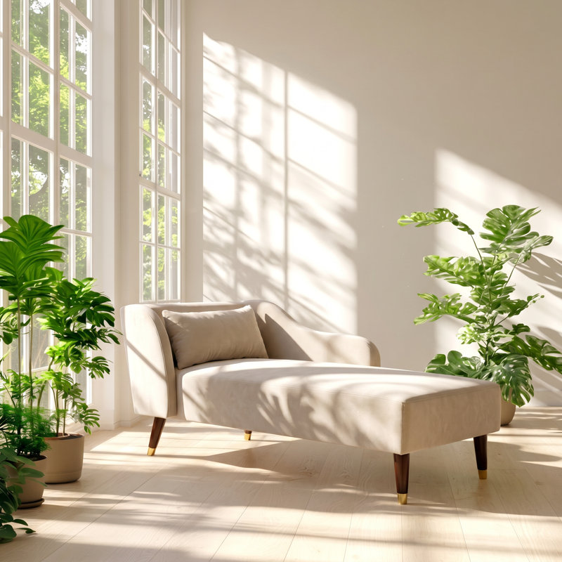 Chaise longue en bois d'eucalyptus Aurelia