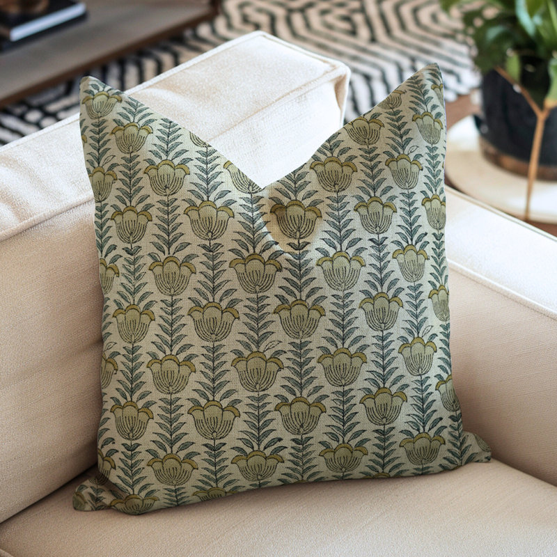 Housse de coussin Fabividine Boho, H 16 po x l 16 po, Carrée