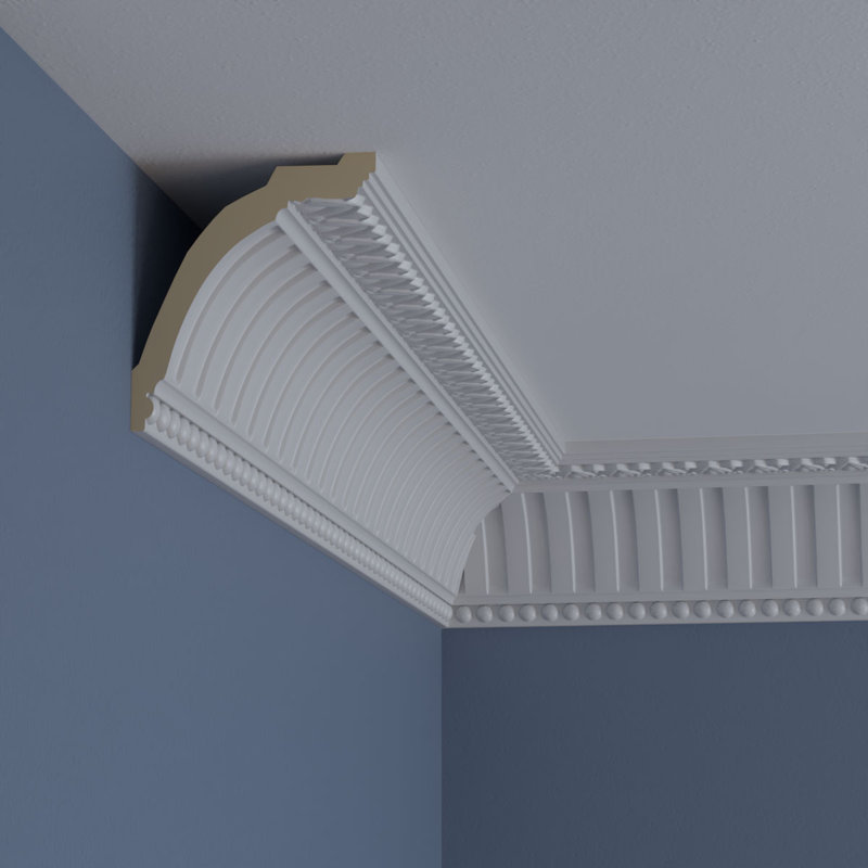 Cove Dentil with Bead Crown Moulding