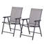 Ensemble de 2 chaises de patio pliantes (excluant la table) Outsunny