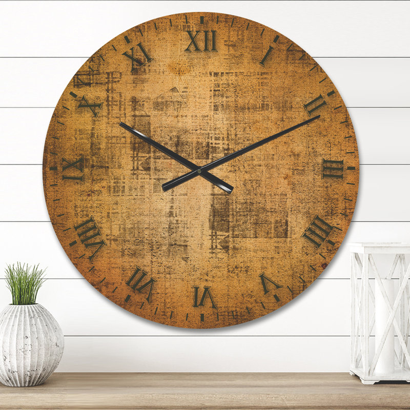 Horloge murale en bois antique, Moyenne