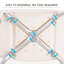 Plastic Non-Slip Portable Bathroom Stool White