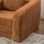 Canapé-lit en chenille spacieux et pliable, mobilier de salon orange moderne