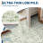 Vintage Floral Rug Washable Rug for Living Room, Retro Oriental Carpet, Soft Low Pile Non Shedding Floor Covering, Foldable Thin Non Shedding Indoor Mat for Bedrooms, Nurseries-1952355032