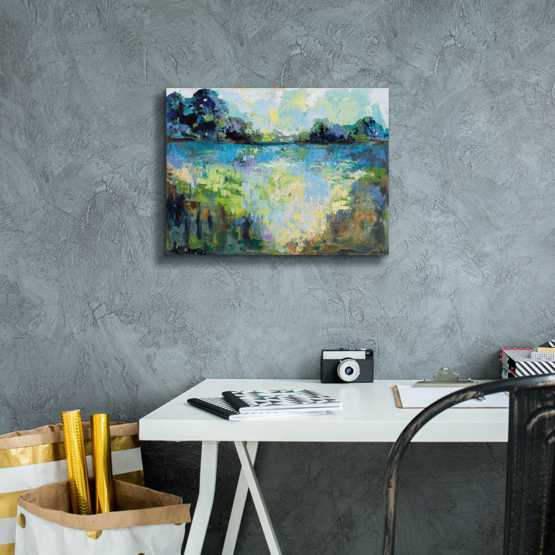 «Tranquility» par Jeanette Vertentes, art mural sur toile, H 12 po x l 16 po x P 0,75 po